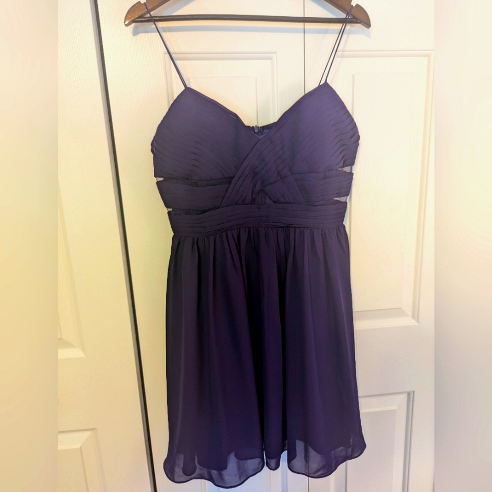 Soprano large purple formal dress
